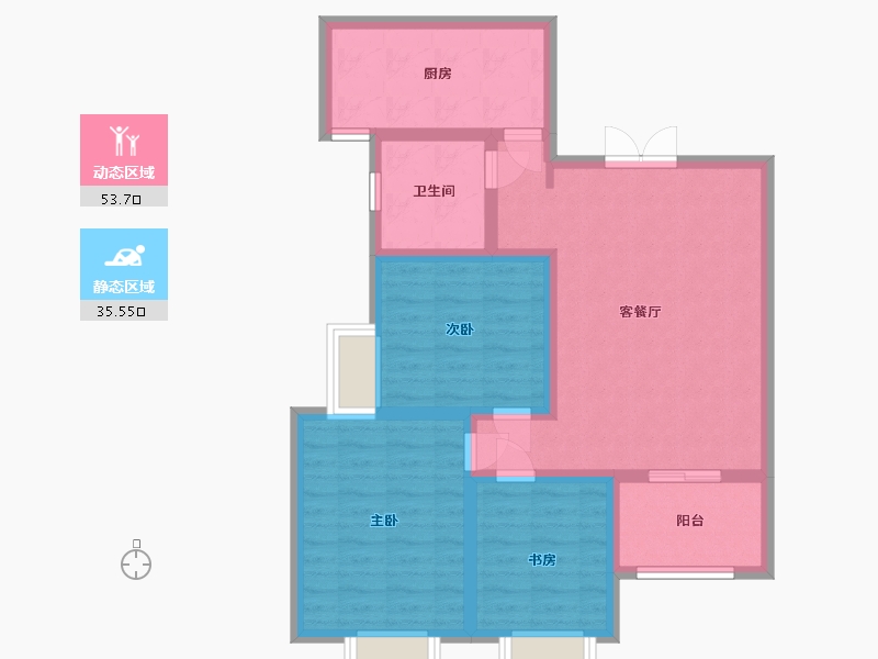 陕西省-西安市-华宇景观天下二期-79.00-户型库-动静分区