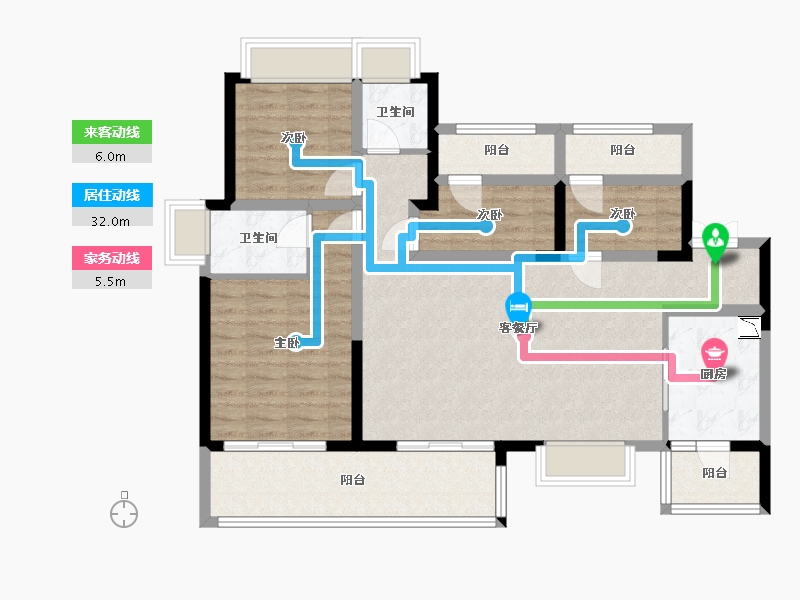 四川省-成都市-华熙528玺都-101.25-户型库-动静线