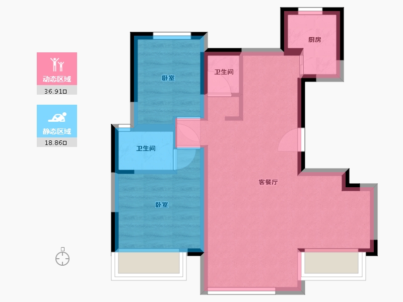 江苏省-苏州市-石榴太湖院子-48.77-户型库-动静分区