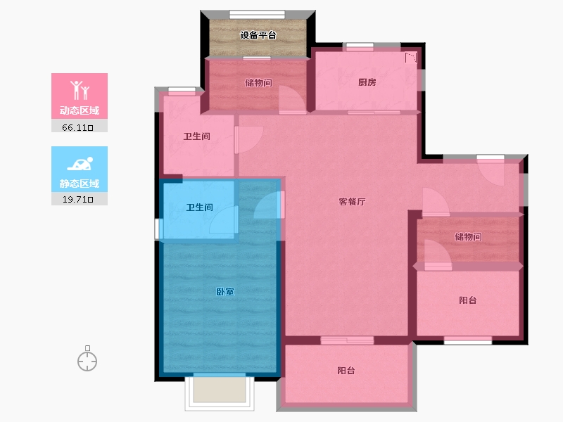 江苏省-苏州市-尚林华庭-79.01-户型库-动静分区