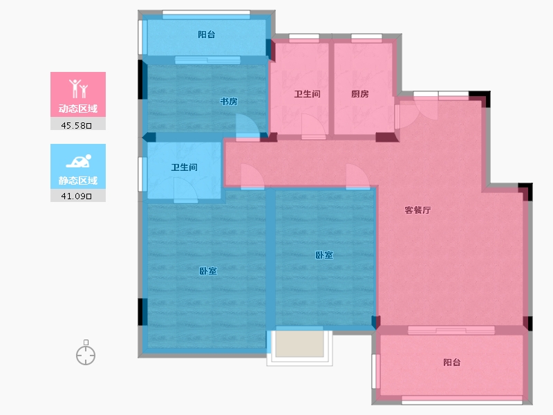 江西省-抚州市-嘉华滨江星城-77.20-户型库-动静分区