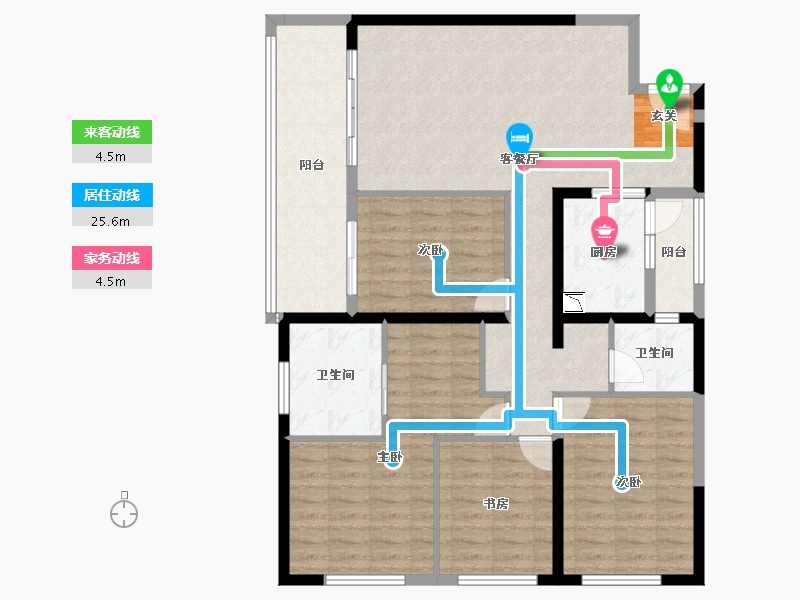 云南省-昆明市-东原璞阅-116.03-户型库-动静线