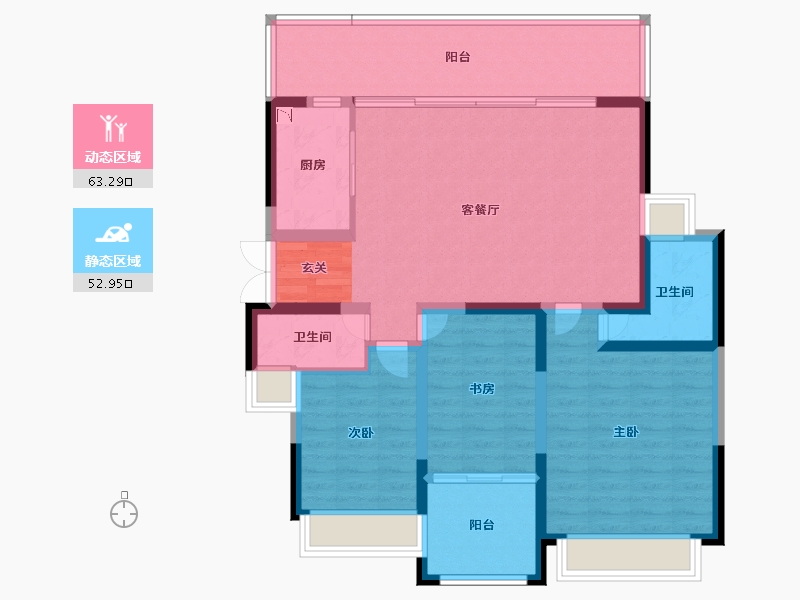 云南省-昆明市-七彩云南古滇名城-104.28-户型库-动静分区