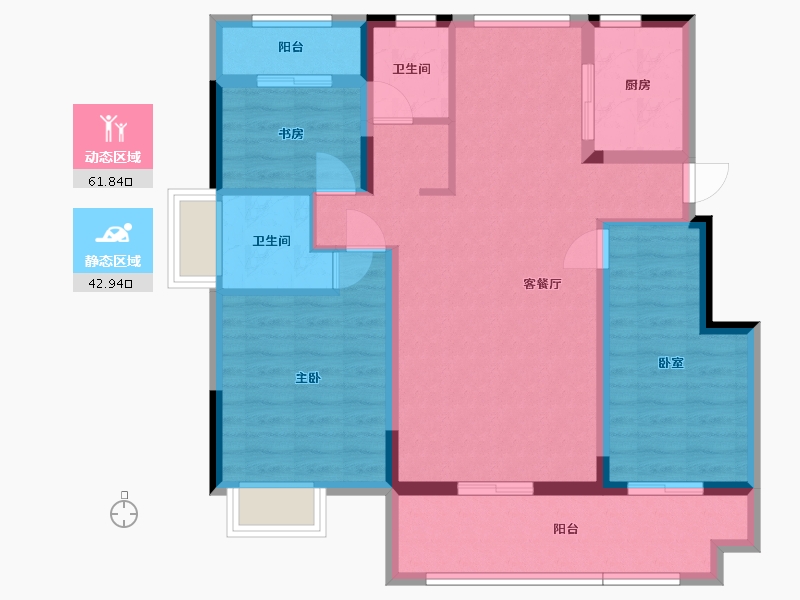 江西省-抚州市-聚福阳光城-93.39-户型库-动静分区