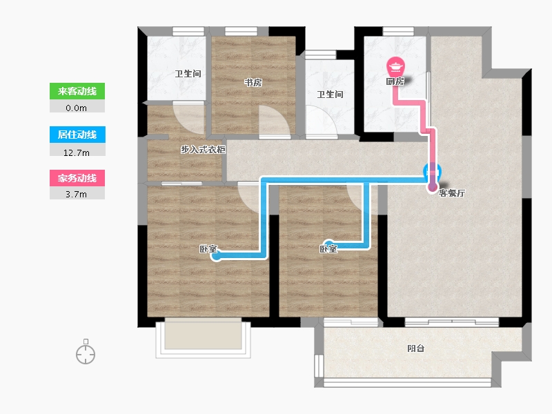 江西省-抚州市-时代天境-76.00-户型库-动静线