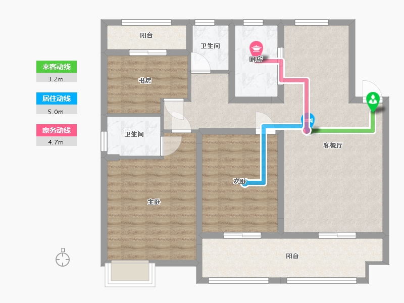 江西省-抚州市-聚福阳光城-96.50-户型库-动静线