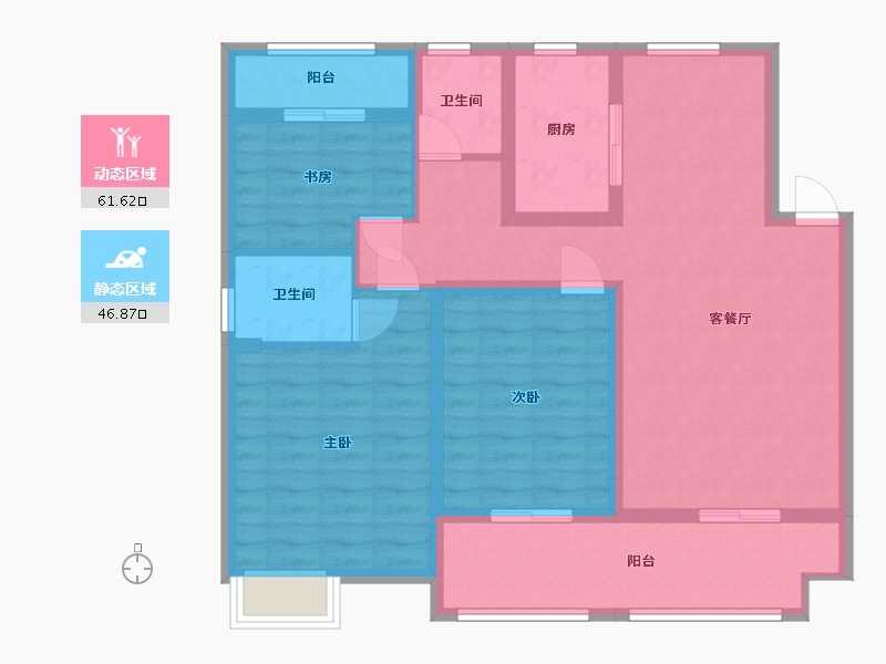 江西省-抚州市-聚福阳光城-96.50-户型库-动静分区