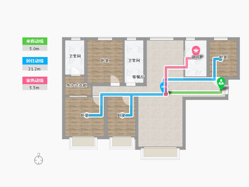 甘肃省-兰州市-保利领秀山-96.73-户型库-动静线