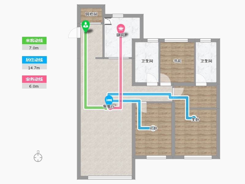 黑龙江省-哈尔滨市-华润置地·崑崙御-91.78-户型库-动静线