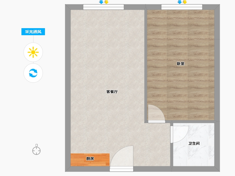 云南省-楚雄彝族自治州-泷淇·泷湖-47.56-户型库-采光通风