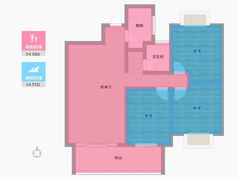 云南省-楚雄彝族自治州-天一公园首府-79.01-户型库-动静分区