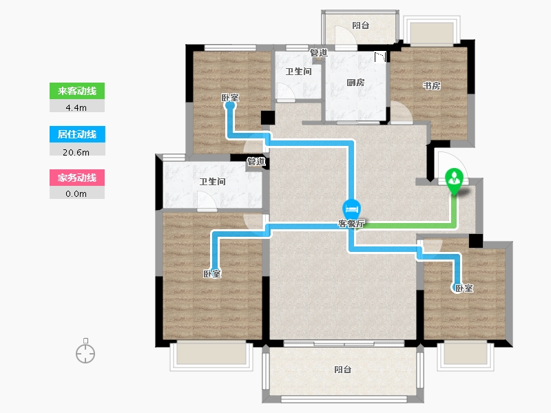 江苏省-无锡市-路劲梅都府-114.00-户型库-动静线