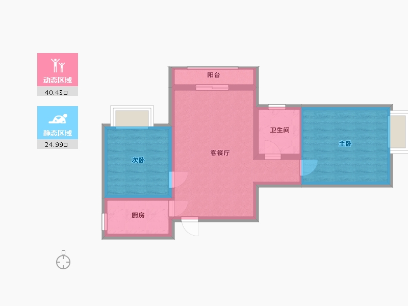 陕西省-西安市-林河世家-57.90-户型库-动静分区