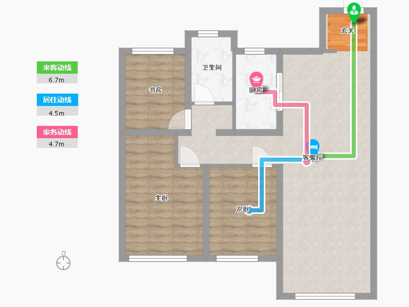 黑龙江省-哈尔滨市-华润置地·崑崙御-80.97-户型库-动静线