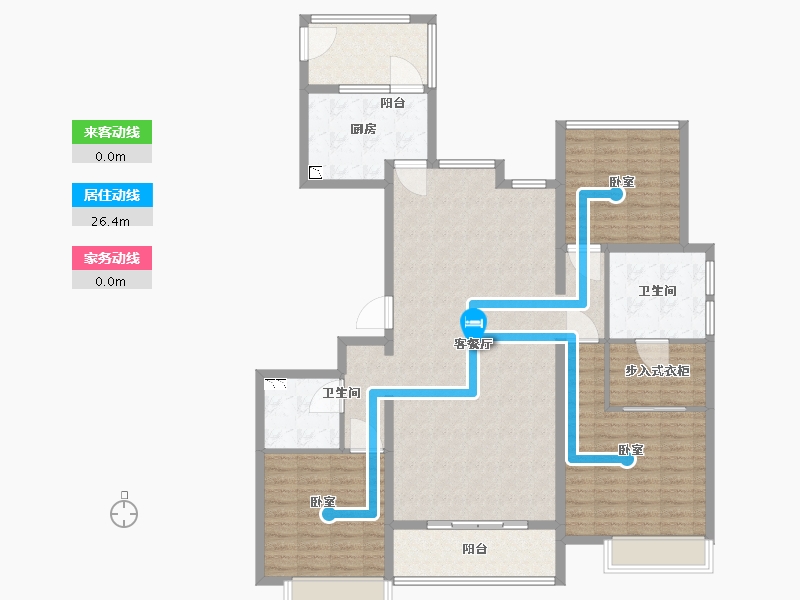 江苏省-苏州市-悦棠湾花苑-140.00-户型库-动静线