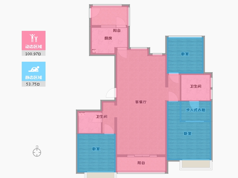 江苏省-苏州市-悦棠湾花苑-140.00-户型库-动静分区