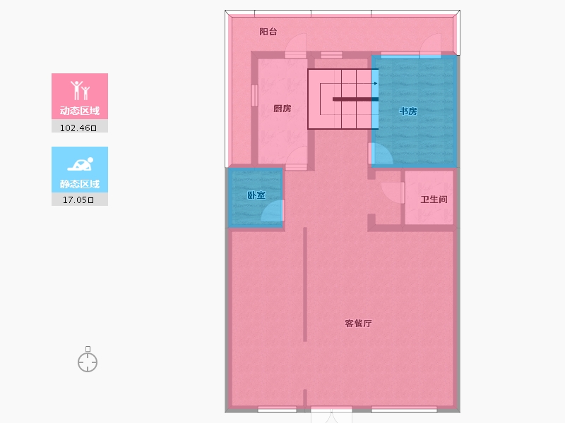 山西省-大同市-紫云华城-107.04-户型库-动静分区