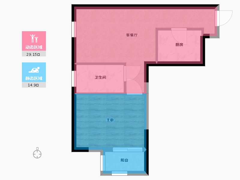 陕西省-西安市-林河世家-39.00-户型库-动静分区