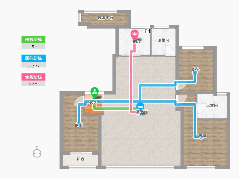 陕西省-西安市-海逸长洲-103.37-户型库-动静线