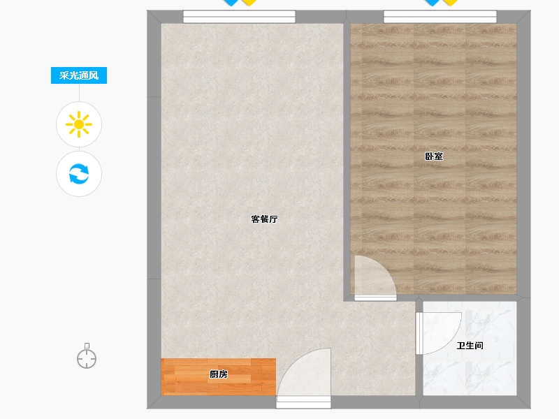 云南省-楚雄彝族自治州-泷淇·泷湖-45.58-户型库-采光通风