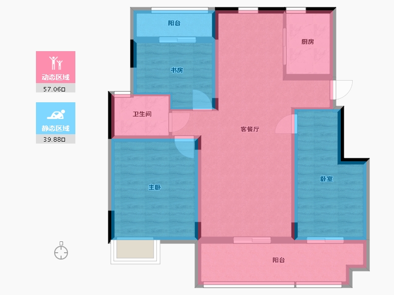 江西省-抚州市-聚福阳光城-86.17-户型库-动静分区