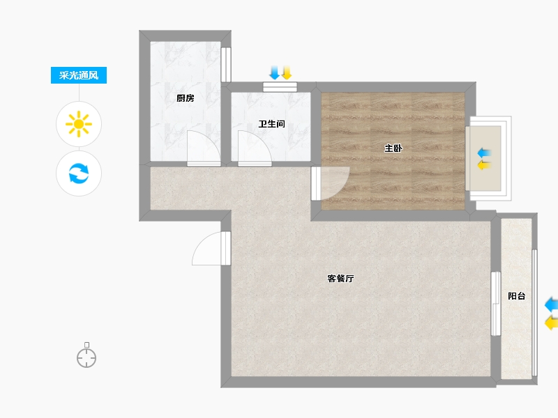 陕西省-西安市-林河世家-47.09-户型库-采光通风