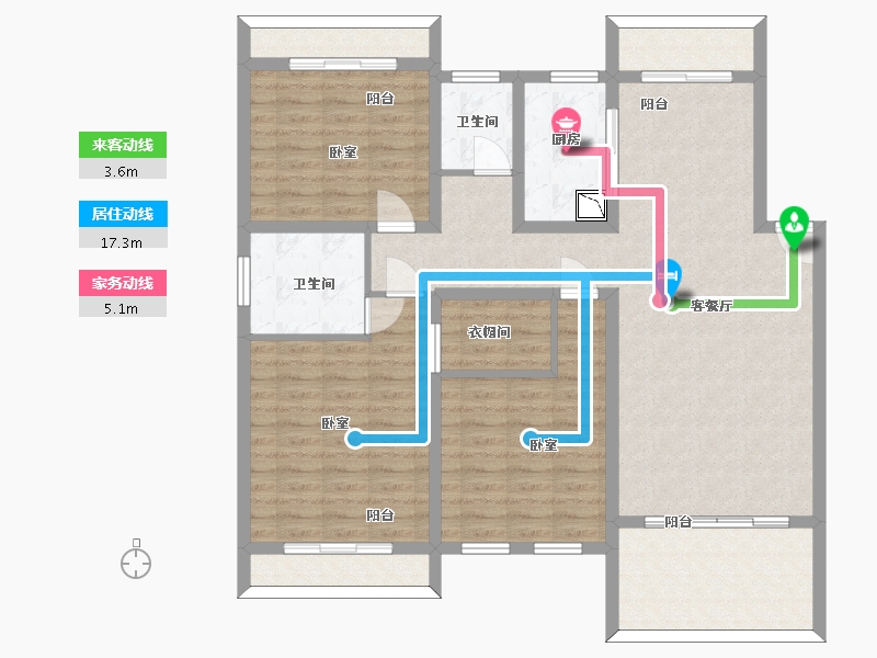 江苏省-苏州市-太湖相王府·橘郡-120.44-户型库-动静线