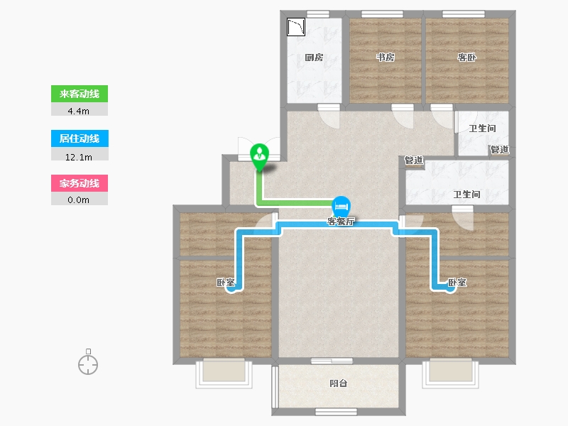 山西省-太原市-兴业西部新区-117.67-户型库-动静线