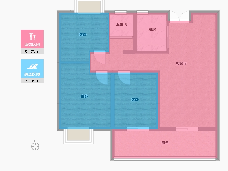 江西省-抚州市-聚福阳光城-79.30-户型库-动静分区