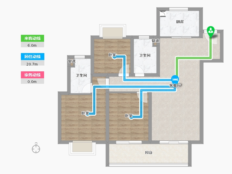 江苏省-无锡市-融创运河映-86.01-户型库-动静线