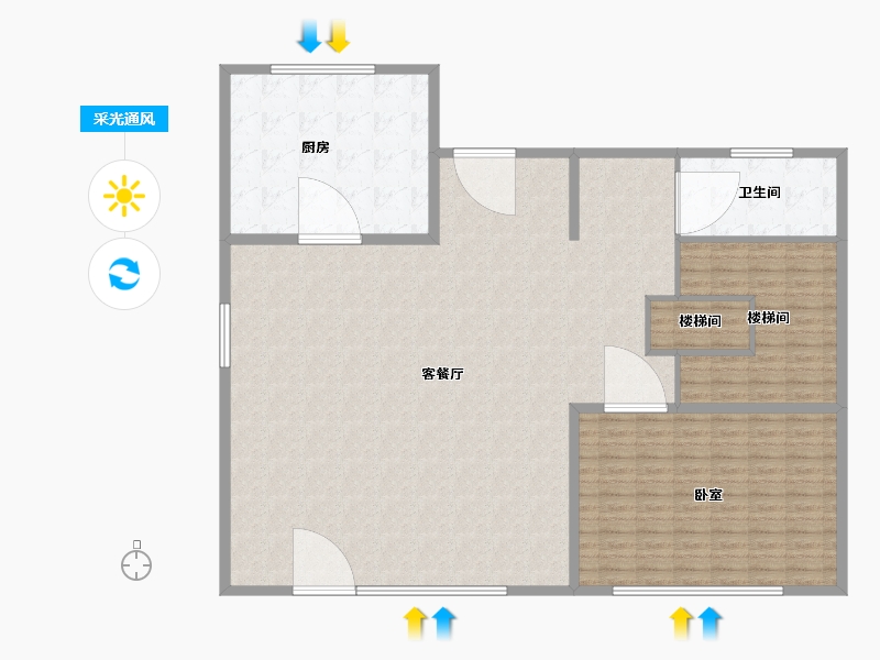 江苏省-苏州市-中锐弘阳·星唐府-176.00-户型库-采光通风