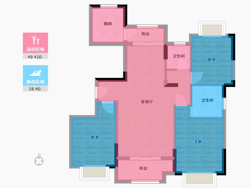 江西省-抚州市-南崇·城市之光-78.02-户型库-动静分区