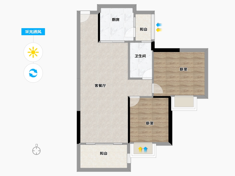 江西省-抚州市-家和十里桃源-66.00-户型库-采光通风