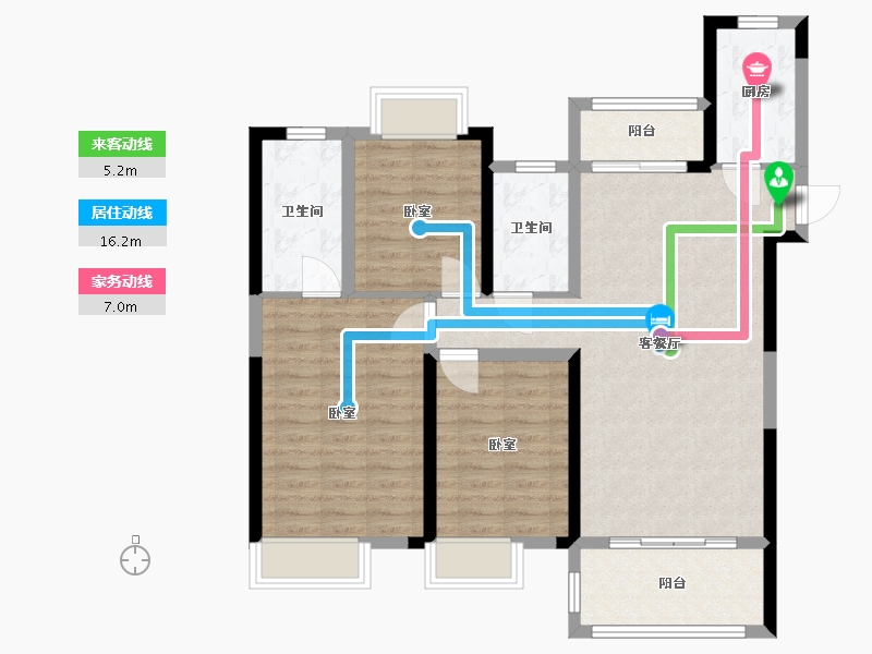 江西省-抚州市-安创名门御府-94.00-户型库-动静线