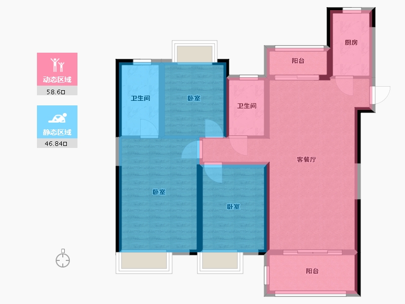 江西省-抚州市-安创名门御府-94.00-户型库-动静分区