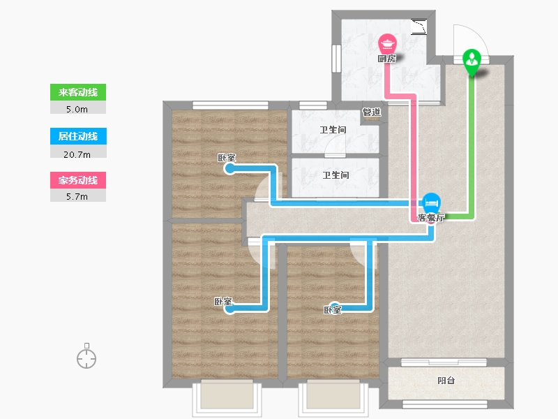 山西省-大同市-大同富力悦玺-80.08-户型库-动静线