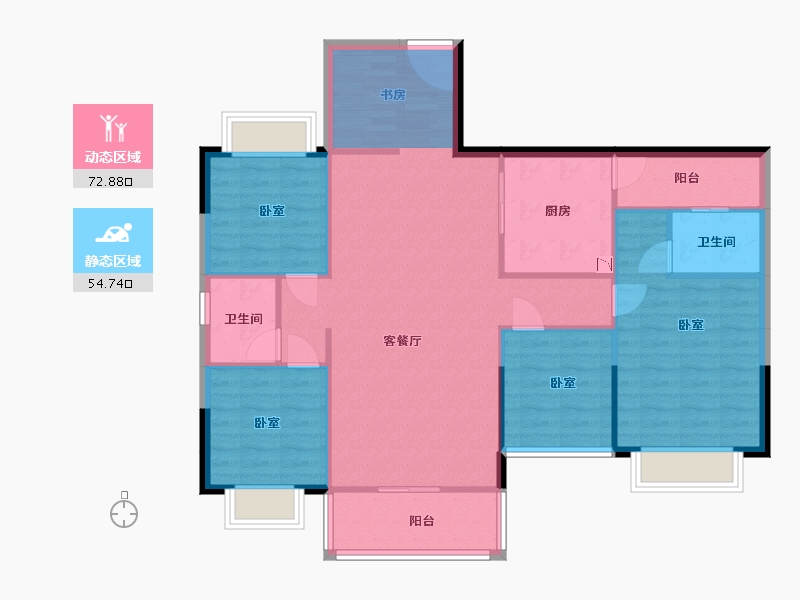 广西壮族自治区-玉林市-富林汇金尚城-110.31-户型库-动静分区