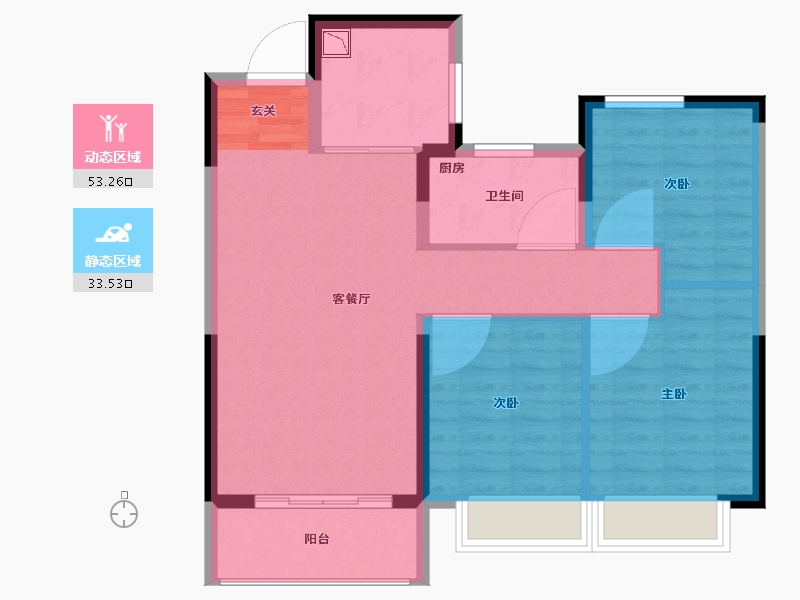 陕西省-西安市-中天峯悦-78.16-户型库-动静分区