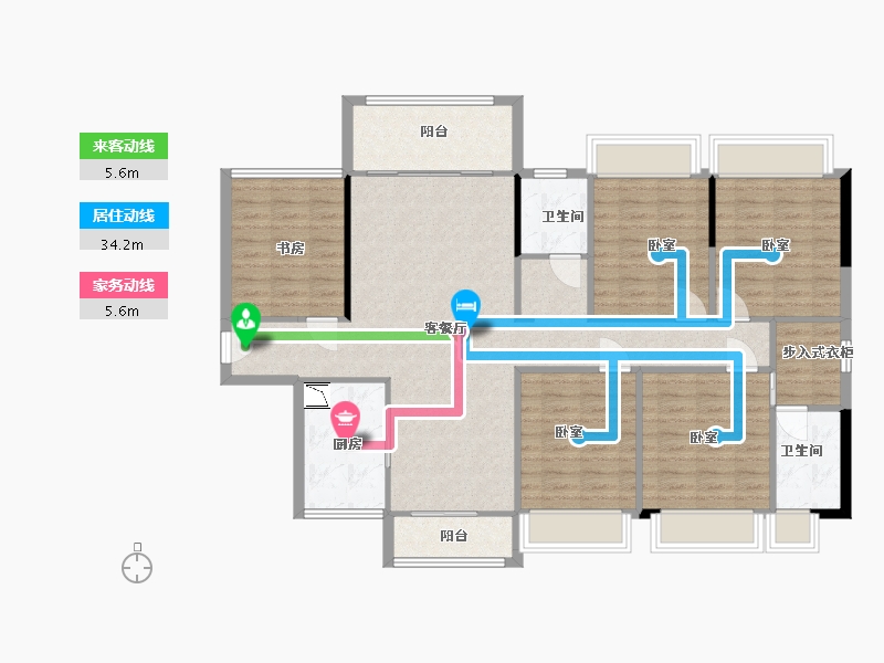 广西壮族自治区-玉林市-永利印象-122.16-户型库-动静线