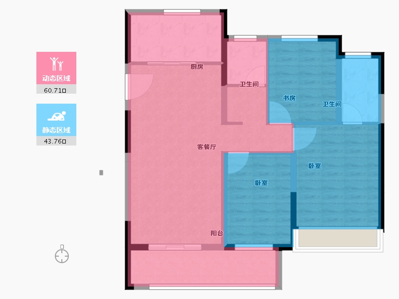 江苏省-徐州市-华美·悦澜湾-94.00-户型库-动静分区