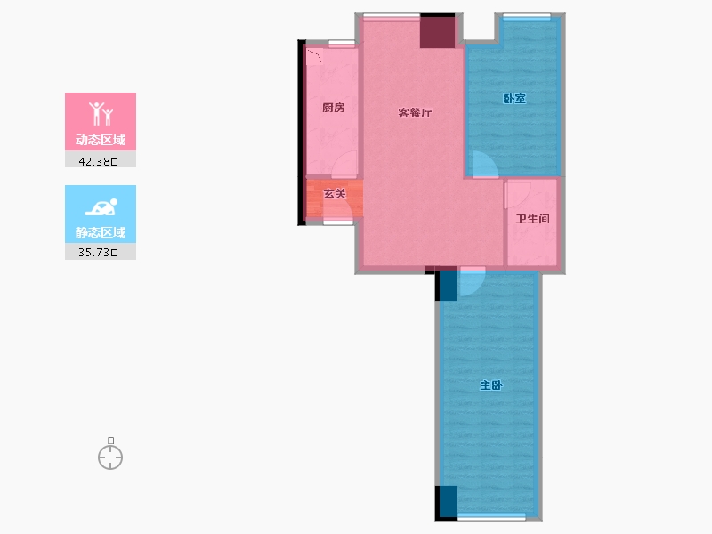 陕西省-西安市-感恩天禧-68.91-户型库-动静分区