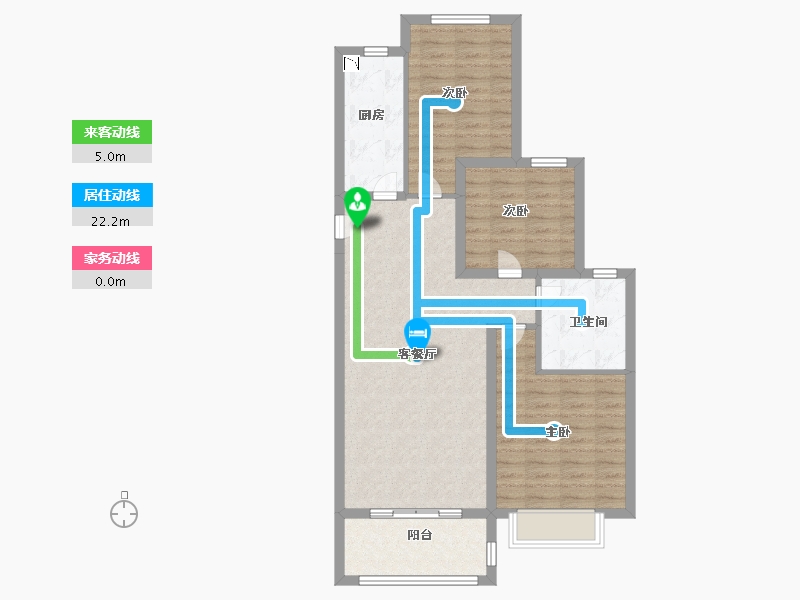 江苏省-徐州市-恒大林溪郡-86.99-户型库-动静线