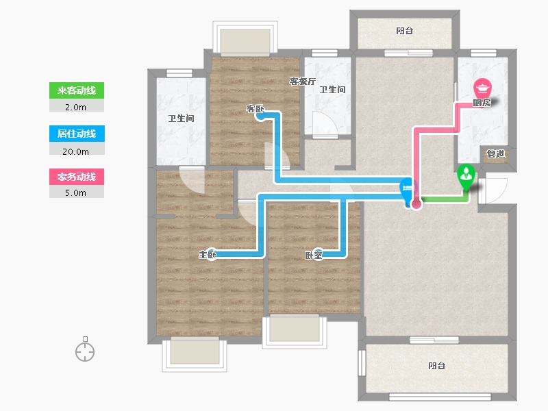 江西省-抚州市-恒瑞金鼎学府-93.38-户型库-动静线