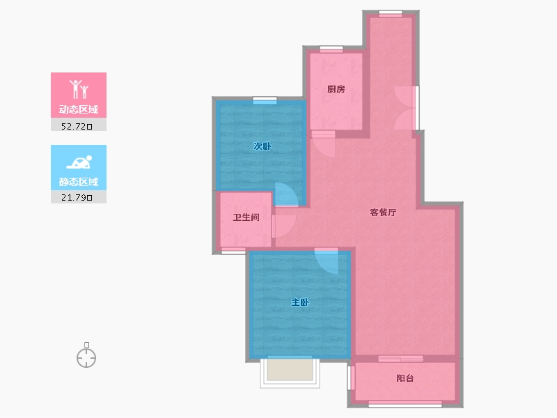 陕西省-西安市-九境城-65.91-户型库-动静分区