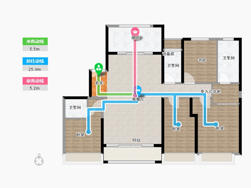 陕西省-西安市-西安碧桂园云顶-152.01-户型库-动静线