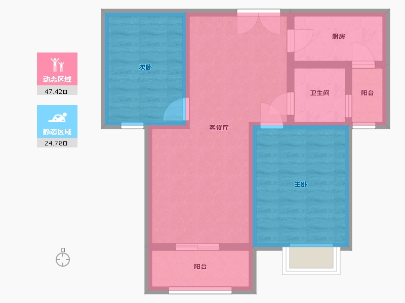 陕西省-西安市-九境城-63.52-户型库-动静分区