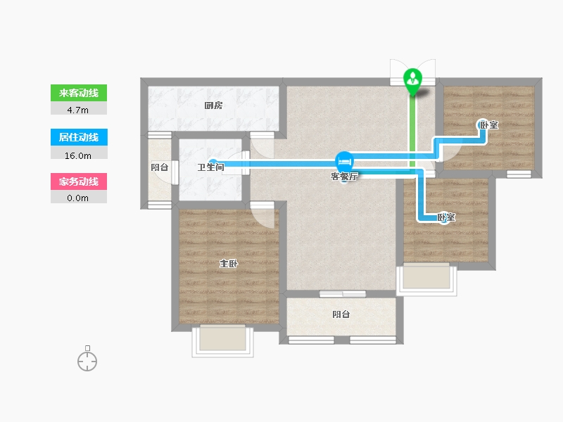 安徽省-宿州市-首钢·首御-76.21-户型库-动静线