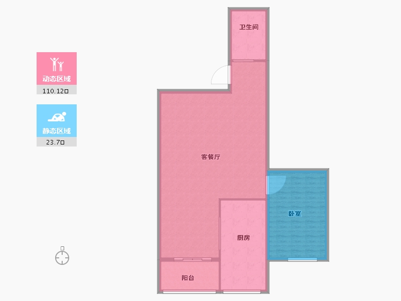 甘肃省-兰州市-华富瑞士名居-124.67-户型库-动静分区