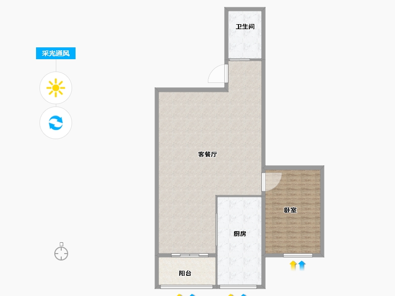 甘肃省-兰州市-华富瑞士名居-124.67-户型库-采光通风