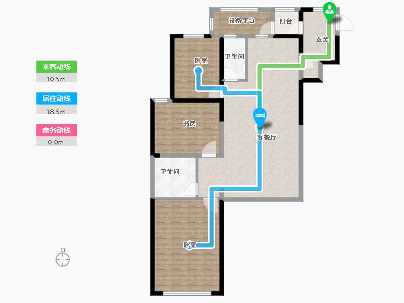 陕西省-西安市-群贤道九号九峯-109.28-户型库-动静线